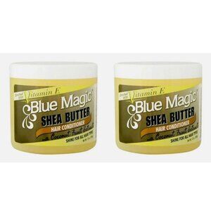 2 - Blue Magic Shea Butter Hair conditioner with Coconut Fruit Extract 12 oz ea